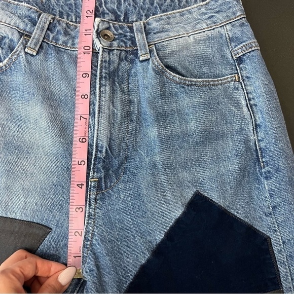 G-Star Raw Jeans Women 26 Boyfriend Patched Velvet Midge Sec High Waist B25 - Picture 11 of 12